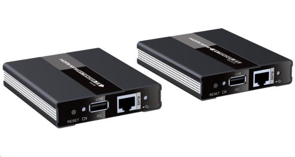 PREMIUMCORD HDMI extender s USB na 60 m cez jeden kábel Cat5/ 6,  bez oneskorenia1