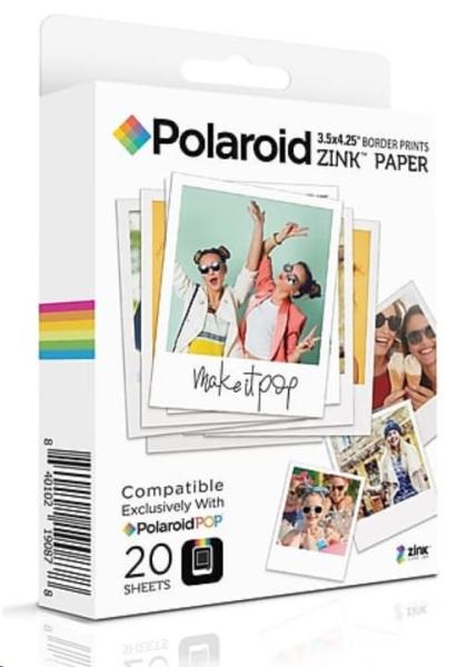 Médiá Polaroid Instant Zink 3, 5X4, 25 Pop 20 Pack