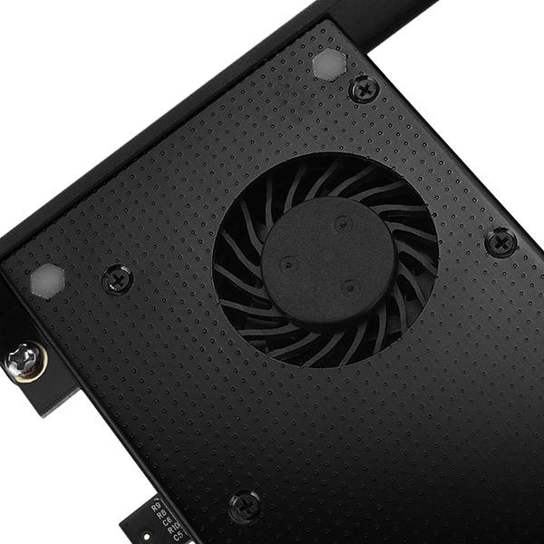 AXAGON PCEM2-DC,  PCIe x4 - M.2 NVMe M-key + SATA B-key slot adaptér,  chladič,  LP2