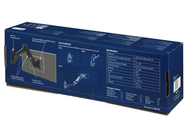 Nástenný držiak ARCTIC pre monitor W1-3D1