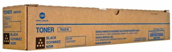 Toner Minolta TN-221K,  čierny pre bizhub C227,  C287 (24k)