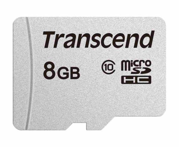 Karta TRANSCEND MicroSDHC 8GB 300S,  trieda 10,  bez adaptéra