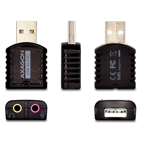 AXAGON ADA-10,  USB 2.0 - Externá zvuková karta MINI,  48 kHz/ 16-bit stereo,  vstup USB-A1