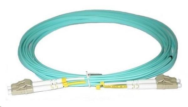 Duplexní patch kabel MM 50/ 125,  OM3,  LC-LC,  LS0H,  1m