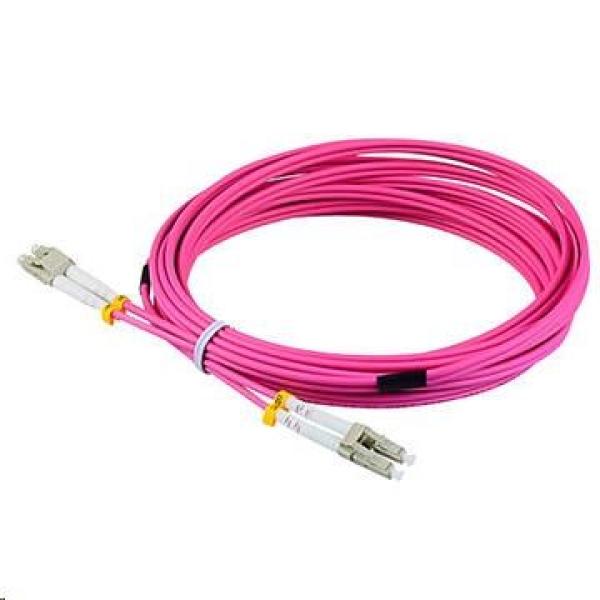 Duplexní patch kabel MM 50/ 125,  OM4,  LC-LC,  LS0H,  1m