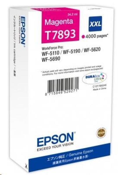 Atramentová kazeta EPSON série WF-5xxx "Pisa" XXL Magenta (34, 2 ml)