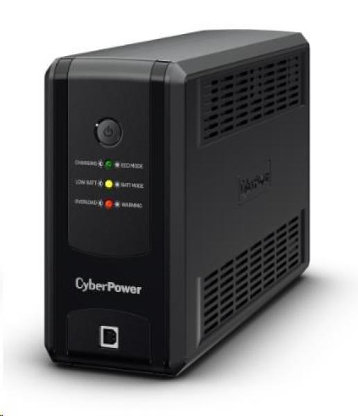 CyberPower UT GreenPower Series UPS 850VA/ 425W,  české zásuvky