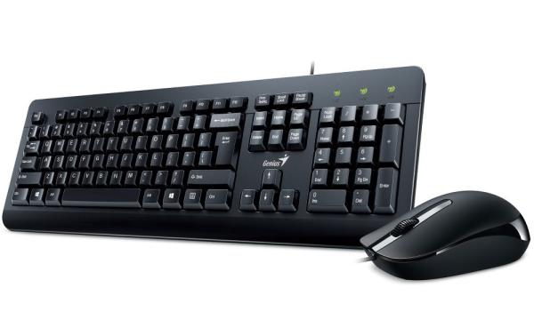 GENIUS KM-160 klávesnica a myš/  drôtový set/  USB/  čierna/  CZ+SK rozloženie