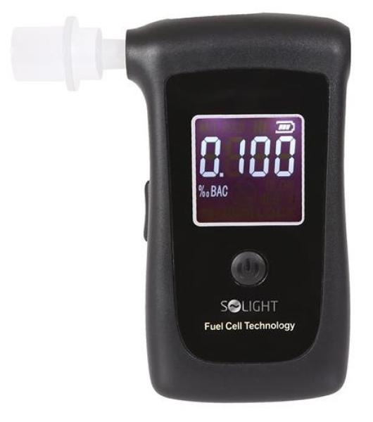 Solight 1T06 alkohol tester,  technologie Fuel Cell