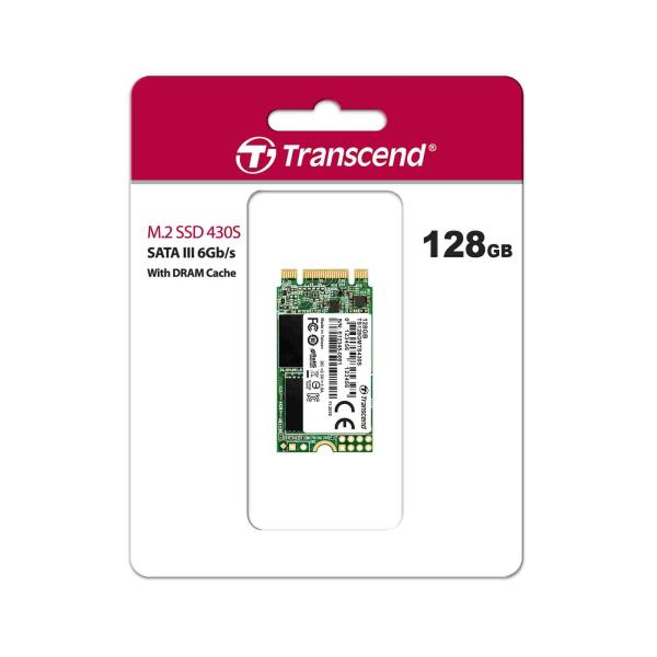 TRANSCEND Industrial SSD MTS430S 128GB,  M.2 2242,  SATA III 6 Gb/ s,  TLC0