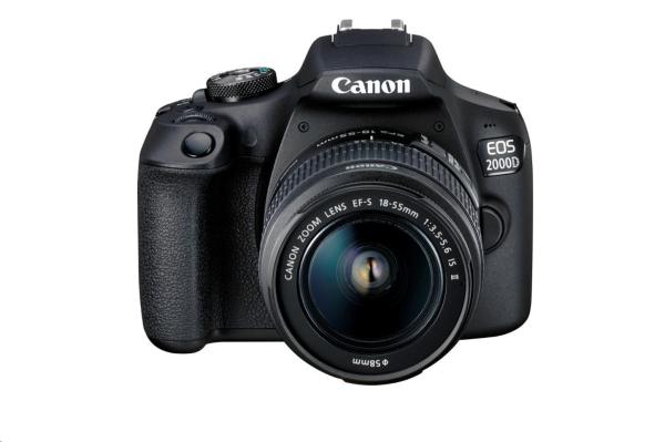 Canon EOS 2000D zrcadlovka + 18-55 IS + SB130 + 16GB karta - posk. obal1