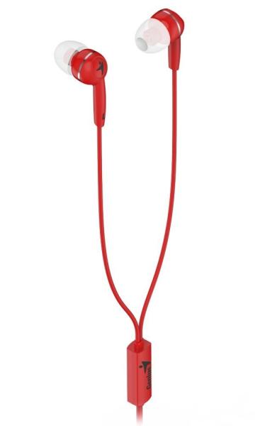 GENIUS sluchátka s mikrofonem HS-M320,  červená1