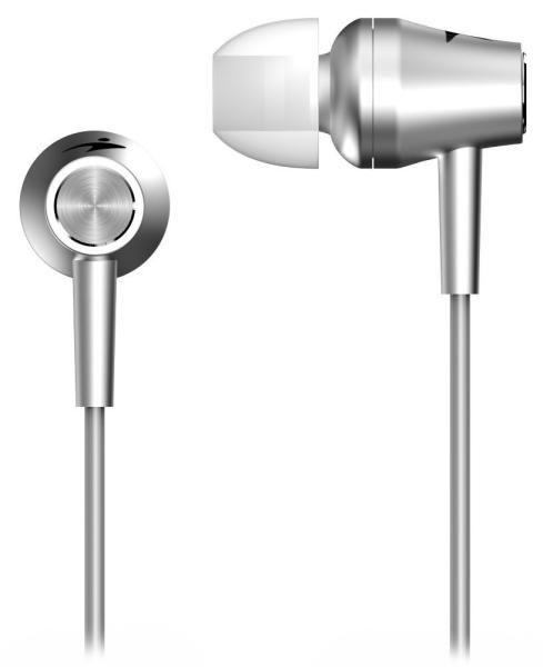 GENIUS sluchátka s mikrofonem HS-M360,  stříbrná