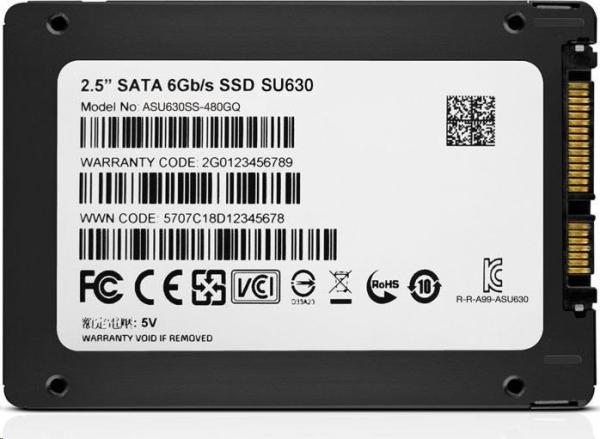 ADATA SSD 480GB Ultimate SU630 2, 5" SATA III 6Gb/ s (R:520/  W:450MB/ s)4