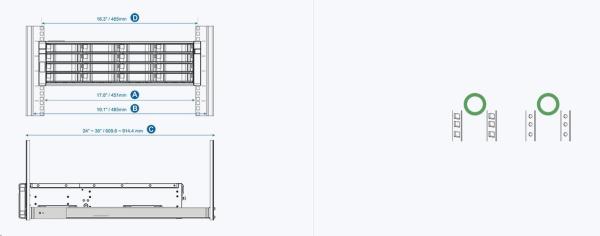 QNAP Rail kit - RAIL-E02 (ES1640dc, EJ1600)0