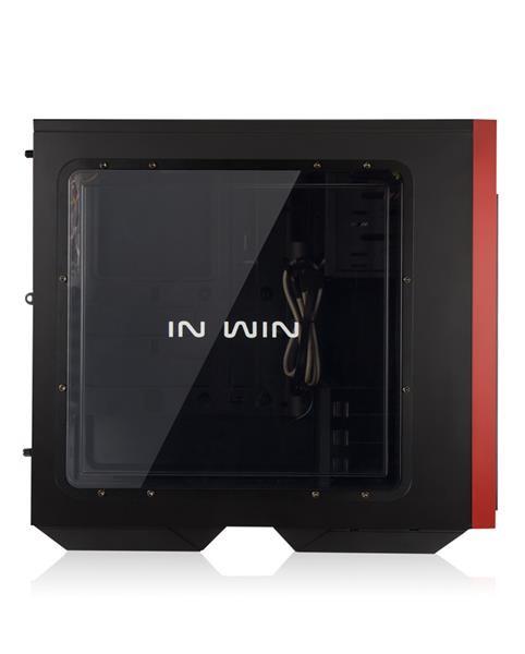 IN WIN case 503 Black,  Midi Tower,  priehľadná strana,  USB 3.0,  bez napájania,  čierna7