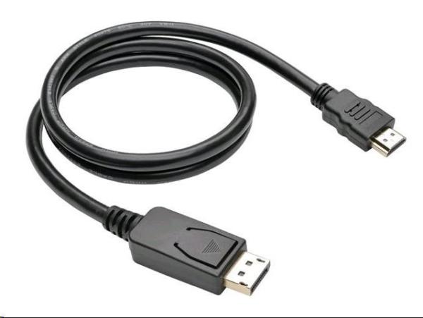 C-TECH DisplayPort/ HDMI kábel,  3 m,  čierny
