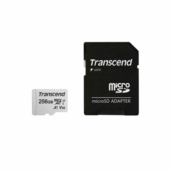 Karta TRANSCEND MicroSDXC 256GB 300S,  UHS-I U3 V30 + adaptér0