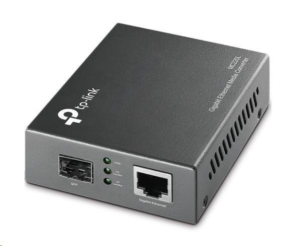 TP-Link MC220L media konvertor (1xGbE,  1xSFP,  MM/ SM,  550nm/ 1310nm,  550m/ 20km)