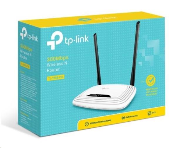 TP-Link TL-WR841N WiFi4 router (N300,  2, 4GHz,  4x100Mb/ s LAN,  1x100Mb/ s WAN)0