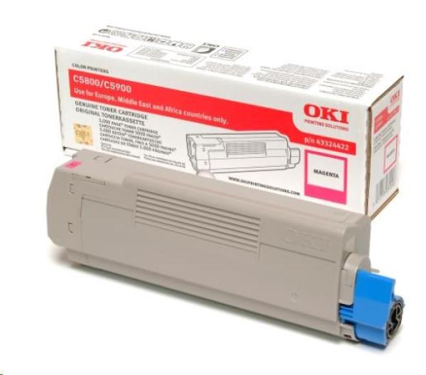 Oki Toner Magenta pre multifunkčné zariadenia C5800/ C5900/ C5550 (5000 strán)