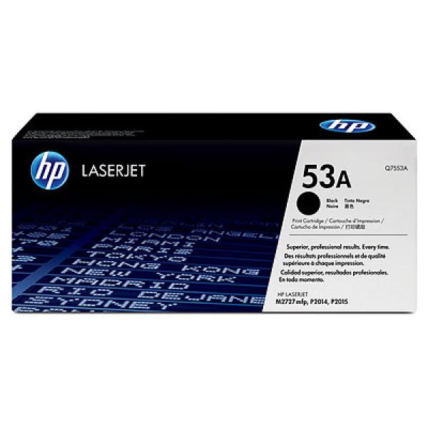 HP 53A Black LJ Toner Cart,  Q7553A (3, 000 pages)