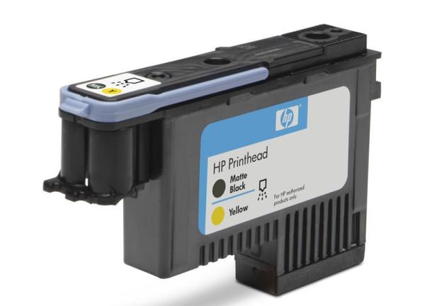 HP 72 Black matte + Yellow DJ Printhead,  C9384A