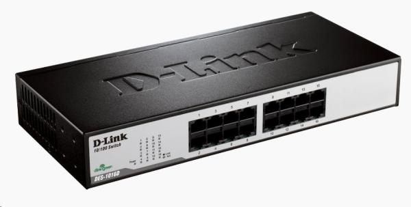 D-Link DES-1016D 16-portový 10/ 100 stolový/ pozemný prepínač1