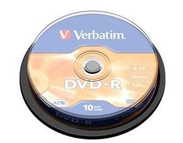 VERBATIM DVD-R(10-Pack)Spindle/ General Retail/ 16x/ 4.7GB
