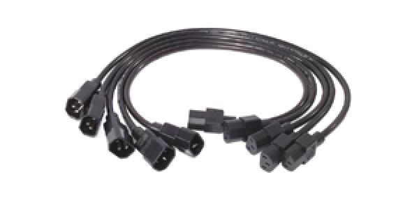 APC PWR CORD KIT, 10A, 100-230V, 2&quot;, (5) C13 TO C14