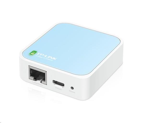 TP-Link TL-WR802N WiFi4 router (N300,  2, 4GHz,  1x100Mb/ s LAN/ WAN,  1xmicroUSB)