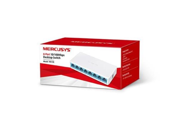 MERCUSYS switch MS108 (8x100Mb/ s,  fanless)1