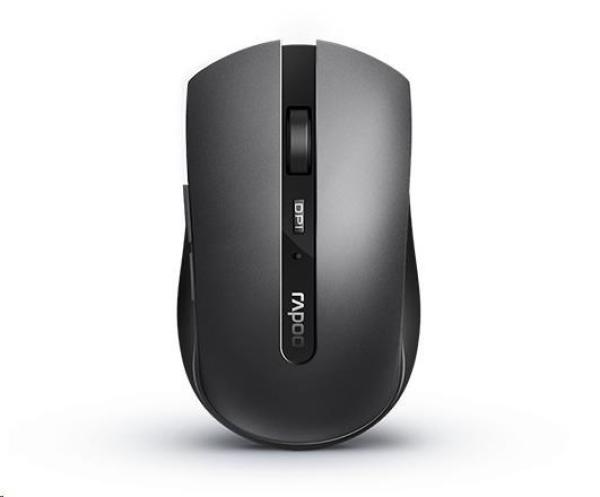 Myš RAPOO 7200M Multi-mode wireless,  sivá