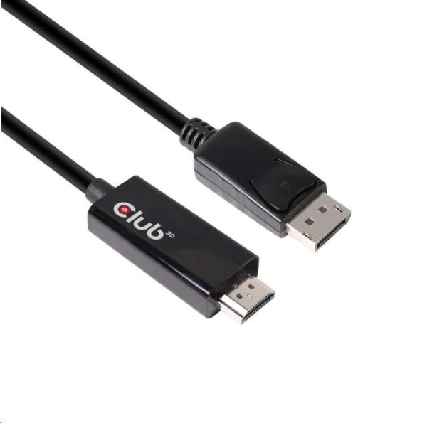 Club3D Adaptér aktivní DisplayPort 1.4 na HDMI 2.0b HDR (M/ M),  2m0