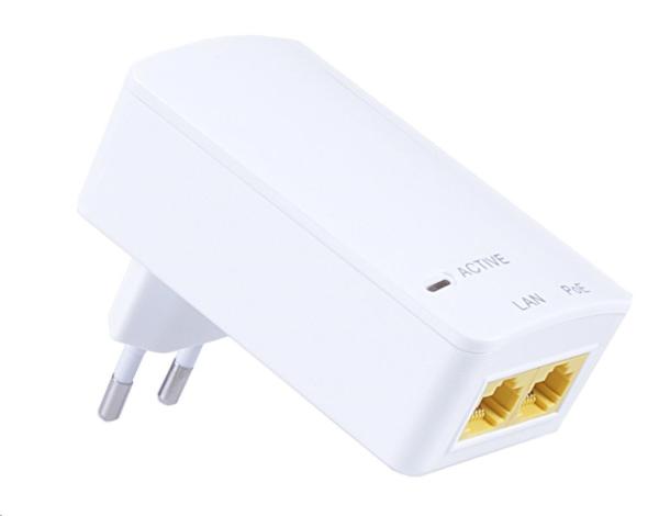 MaxLink PI15S aktívny gigabitový injektor PoE,  802.3af,  15W (48V,  0.32A)