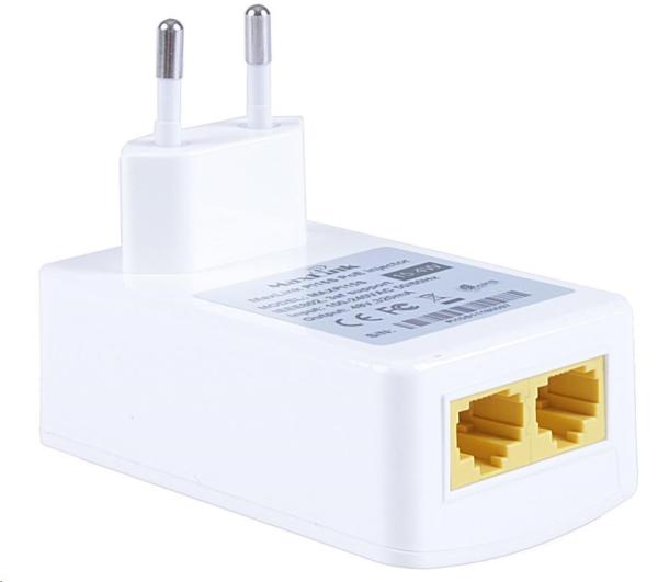 MaxLink PI15S aktívny gigabitový injektor PoE,  802.3af,  15W (48V,  0.32A)3