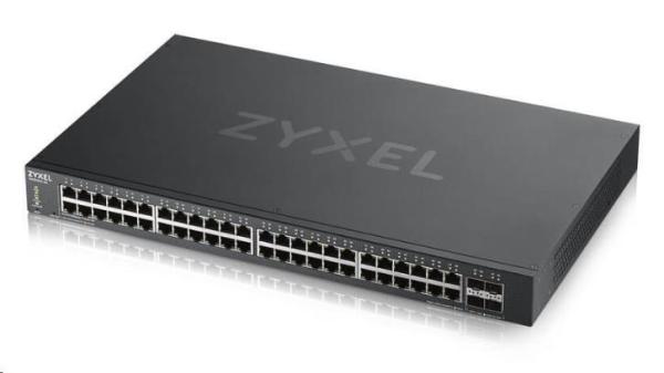 Zyxel XGS1930-52 52portový inteligentný spravovaný prepínač,  48x gigabitový RJ45,  4x 10GbE SFP+