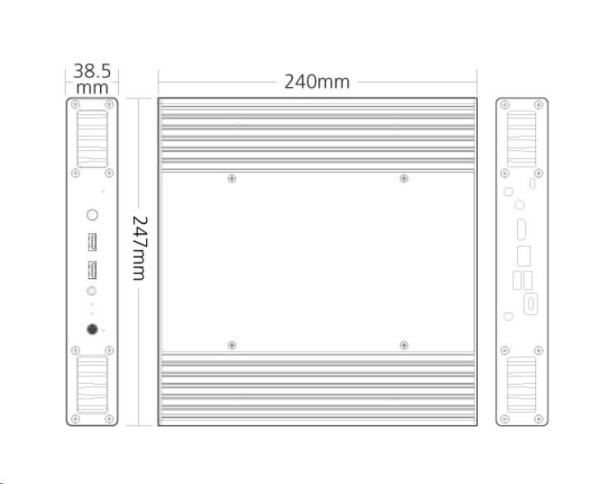 Puzdro AKASA Plato X8,  pre 8. generácia Intel NUC (podporuje i3,  i5,  i7)1