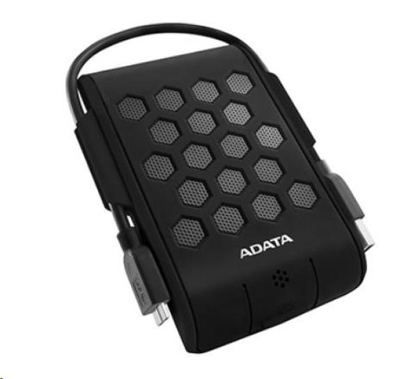 Externý pevný disk ADATA 1TB 2, 5" USB 3.1,  DashDrive™ Durable HD720,  G-senzor,  čierny,  (gumový,  odolný voči vode/ nárazo1