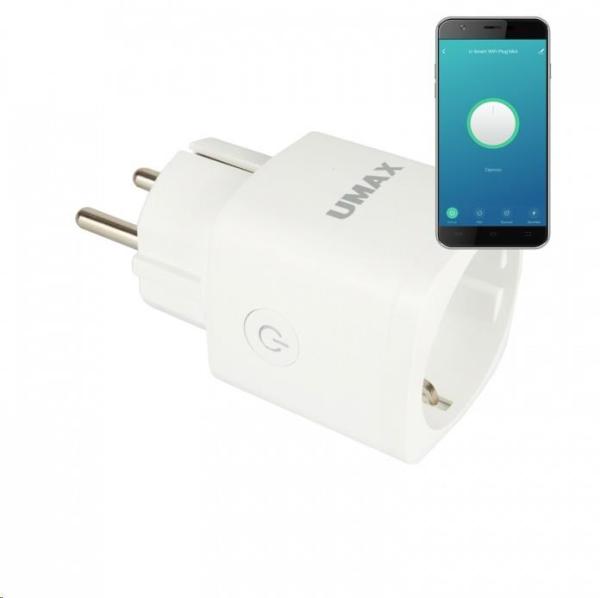 UMAX U-Smart Wifi Plug Mini - Chytrá Wifi zásuvka 16A s měřením spotřeby,  časovačem a mobilní aplikací3