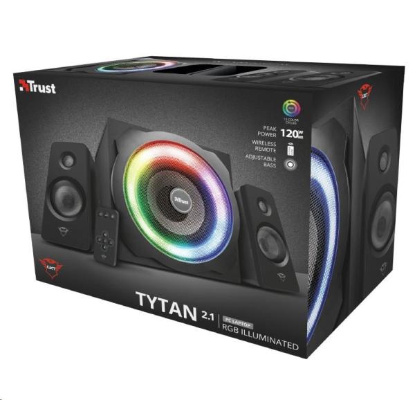 TRUST Reproduktory GXT 629 Tytan RGB Osvetlené 2.1 sada reproduktorov7