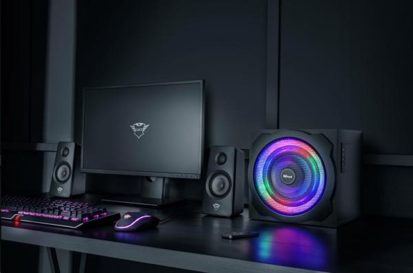 TRUST Reproduktory GXT 629 Tytan RGB Osvetlené 2.1 sada reproduktorov8