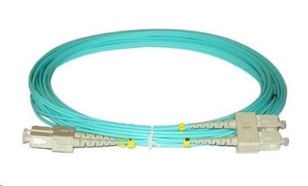 Duplexní patch kabel MM 50/ 125,  OM3,  SC-SC,  LS0H,  2m