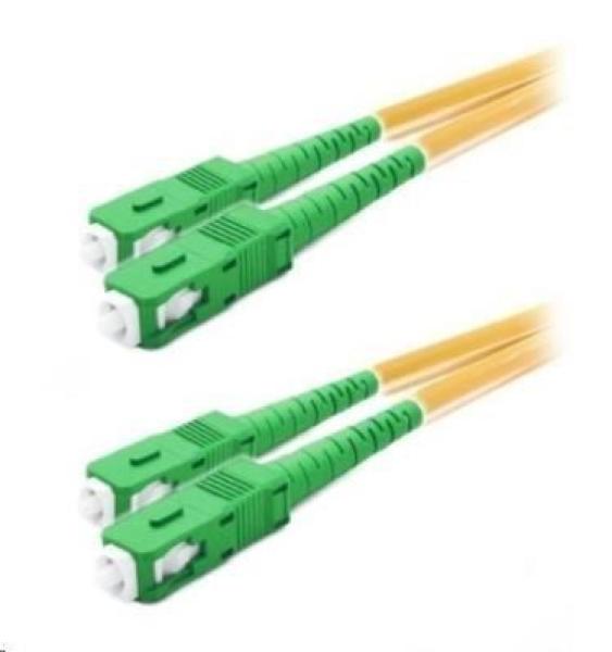 Duplexní patch kabel SM 9/ 125,  OS2,  SC(APC)-SC(APC),  LS0H,  10m
