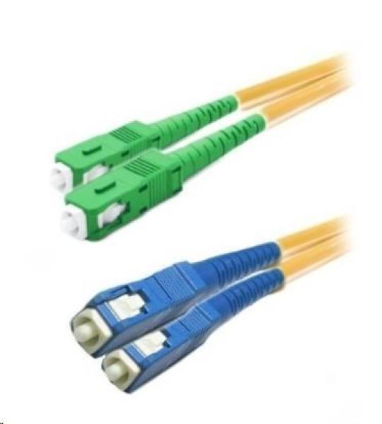 XtendLan duplexní patch kabel SM 9/ 125,  OS2,  SC(APC)-SC(PC),  LS0H,  2m