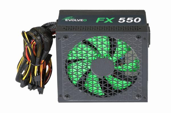 EVOLVEO FX 550 ,  napájací zdroj 550W ATX,  14cm,  tichý,  80+,  bulk4