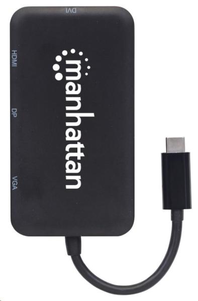 MANHATTAN USB-C na HDMI/DP/VGA/DVI dokovacia stanica4