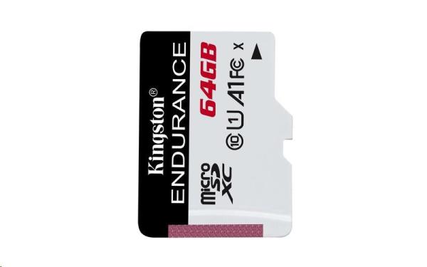 Kingston 64GB microSD XC High Endurance, 95R Class 10 UHS-I U10