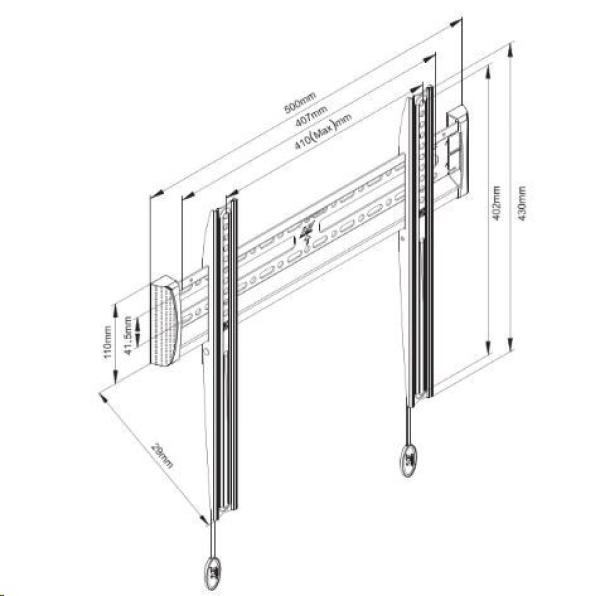 Držák Tv Fiber Mounts C2F1