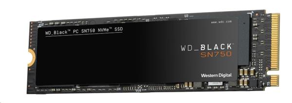 WD BLACK NVMe SSD 2TB PCIe SN750,  Gen3 8Gb/ s,  (R:3400,  W:2900MB/ s)+chladič